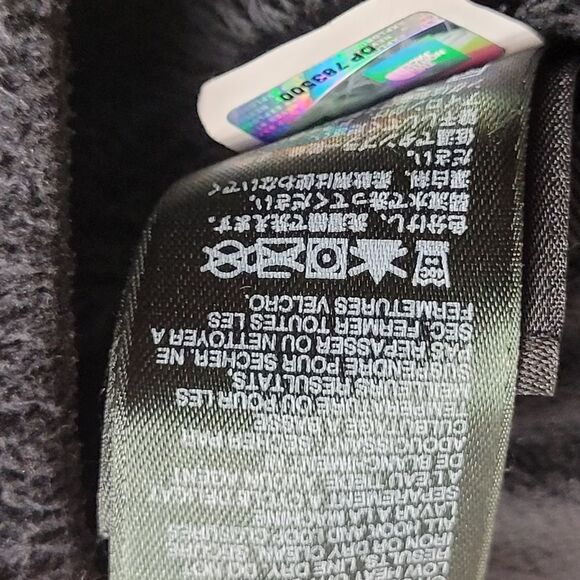 The North Face Womens Jacket Size M Embroidered Full Zip Up Black Fleece - Picture 2 of 12